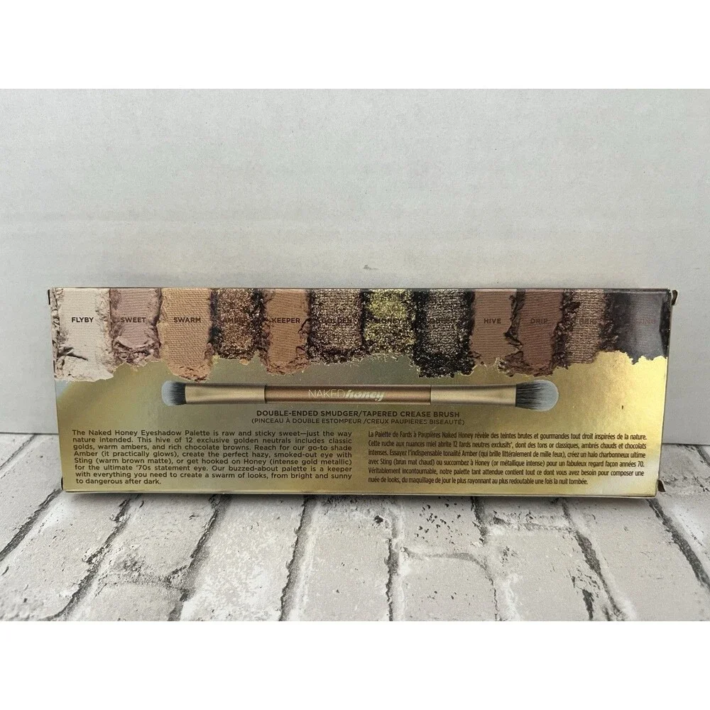Urban Decay Naked Honey Eyeshadow Palette With Double Ended Brush